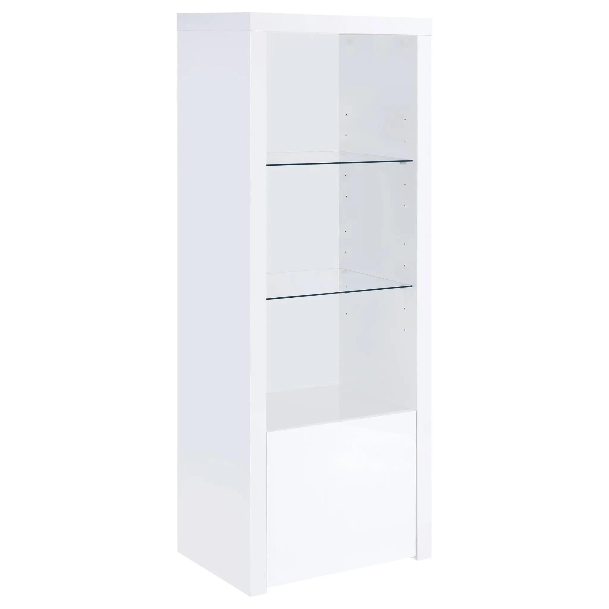 Jude Media Tower High Gloss White - Image 2