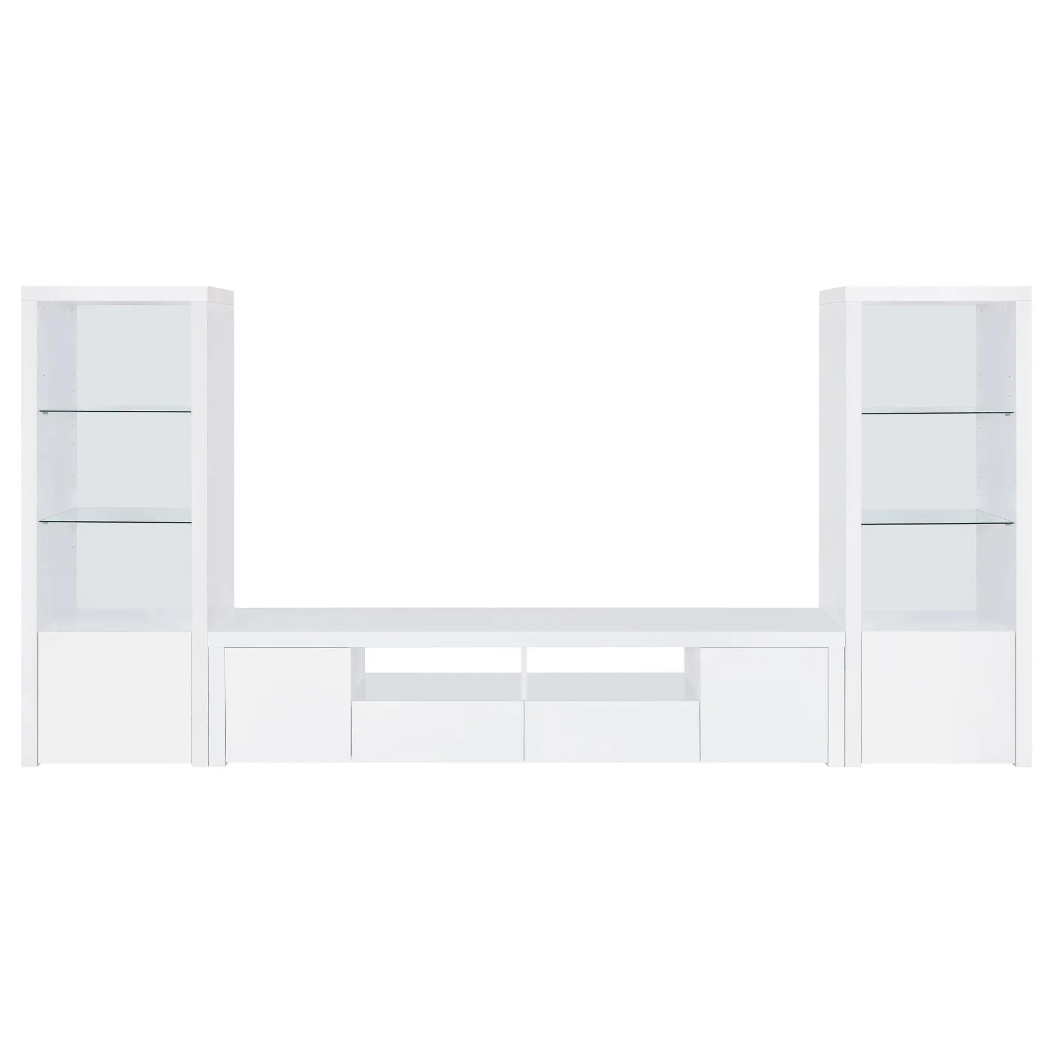 Jude Media Tower High Gloss White - Image 11