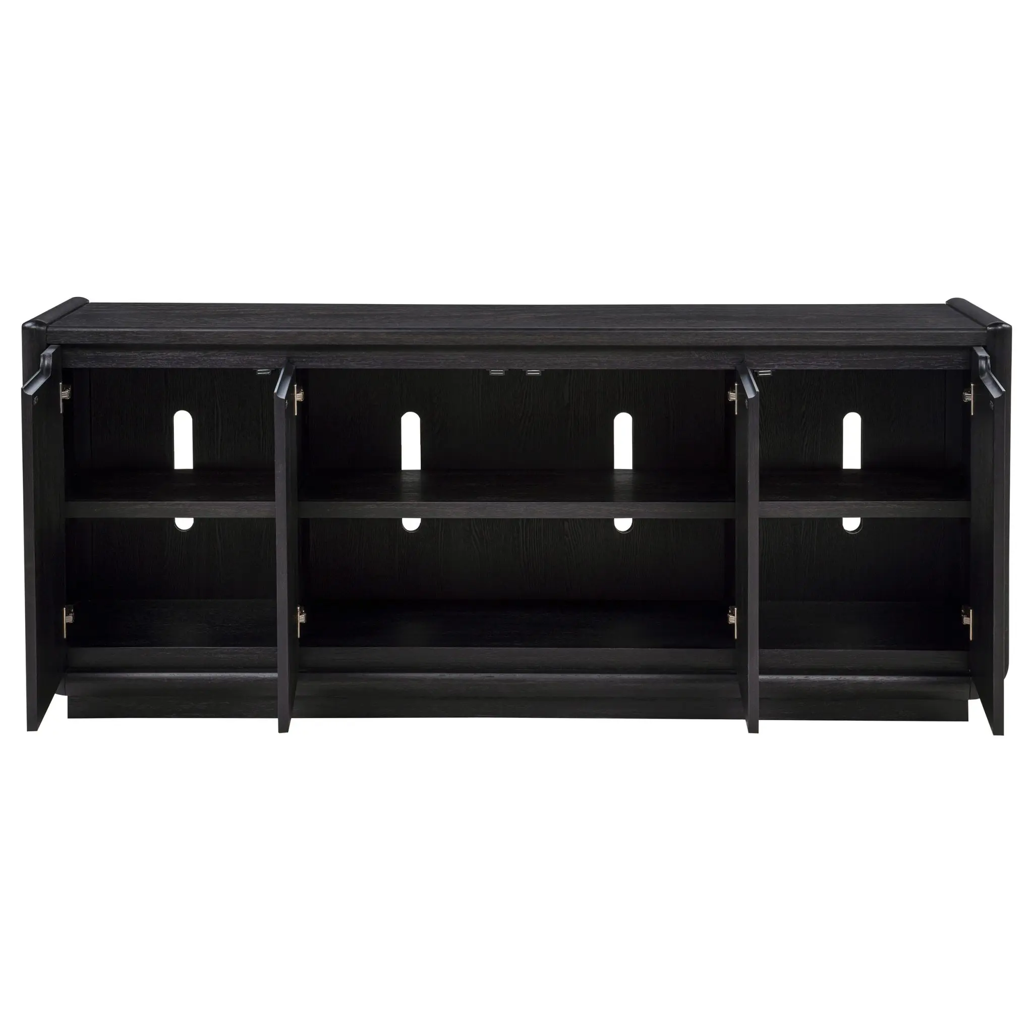 Leandro 72-inch TV Stand Burnished Black - Image 4