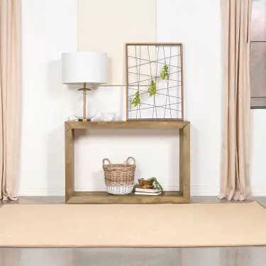 Benton Rectangular Solid Wood Entryway Console Table Natural