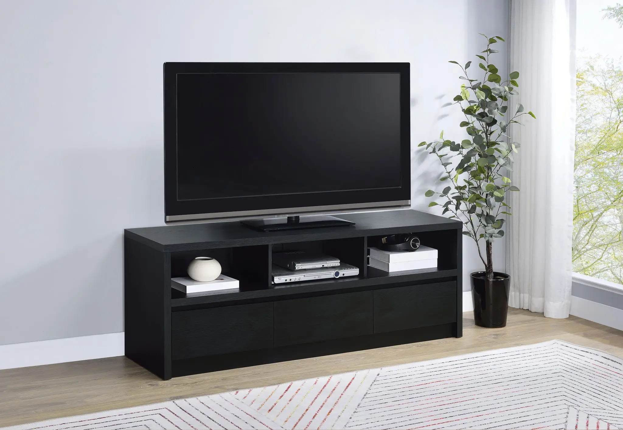 Rutland 59-inch TV Stand Black