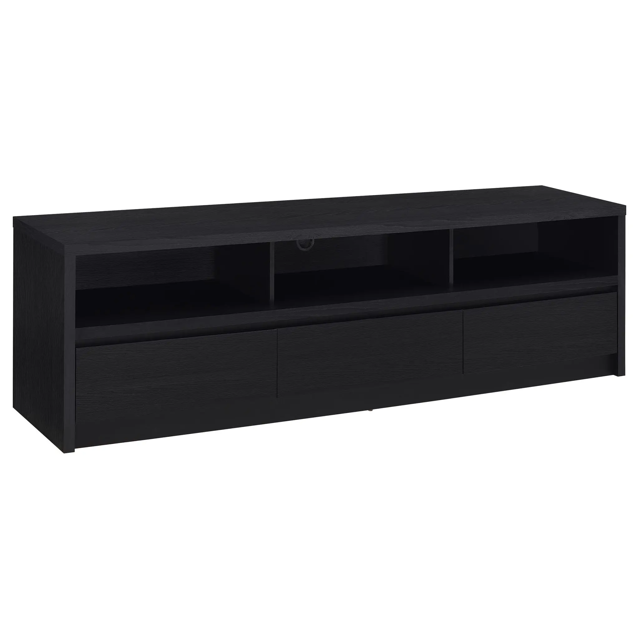 Rutland 78-inch TV Stand Black - Image 2