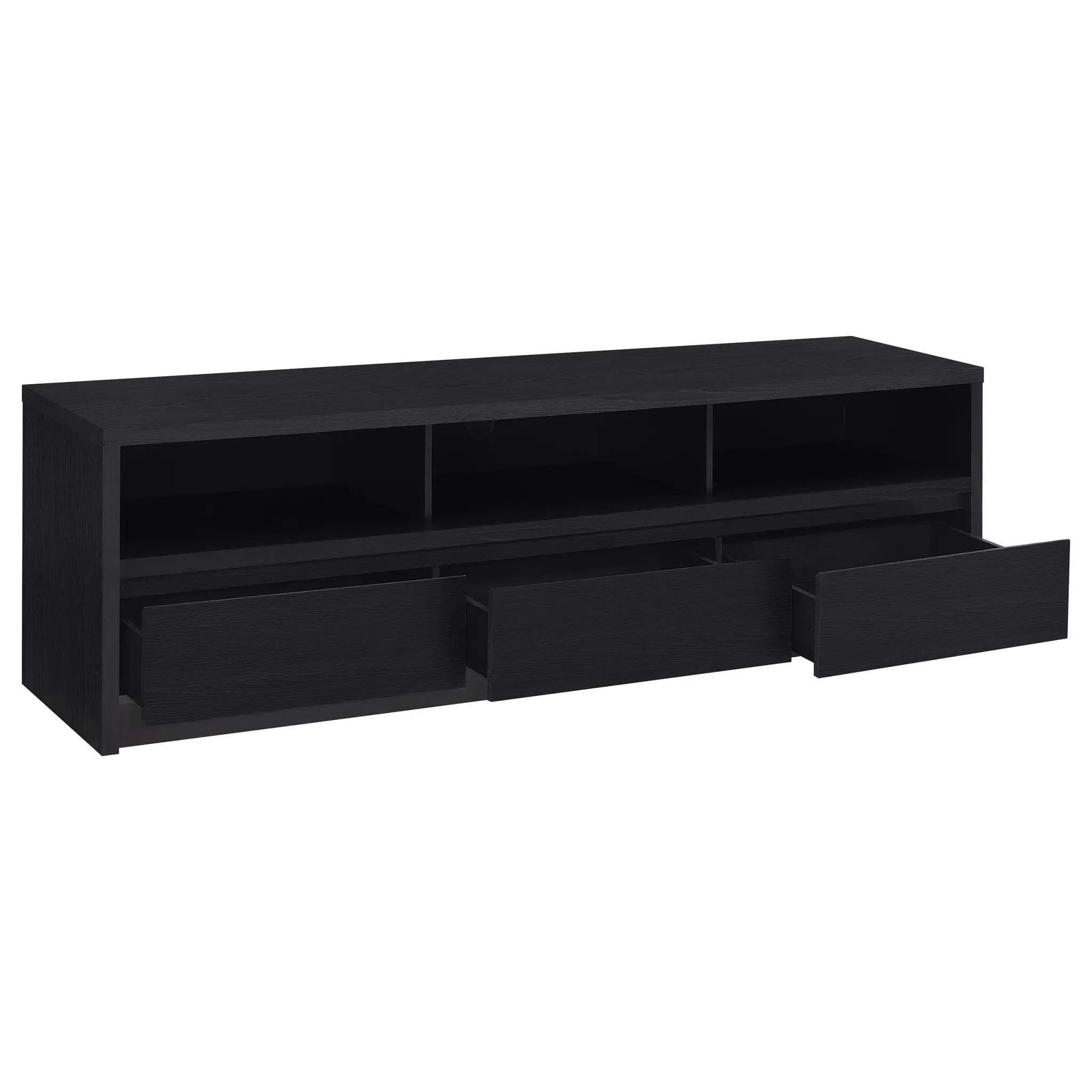 Rutland 78-inch TV Stand Black - Image 3