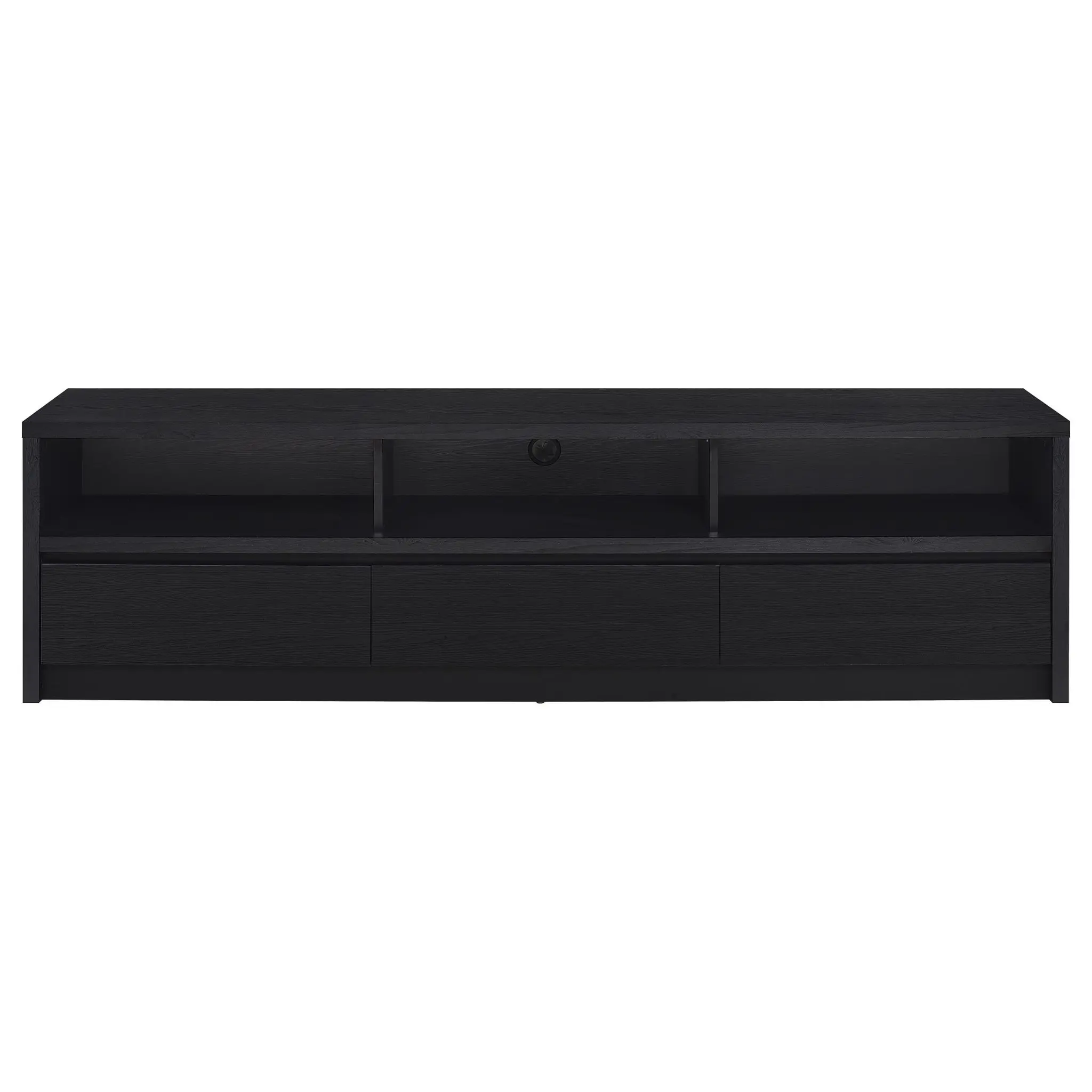 Rutland 78-inch TV Stand Black - Image 4