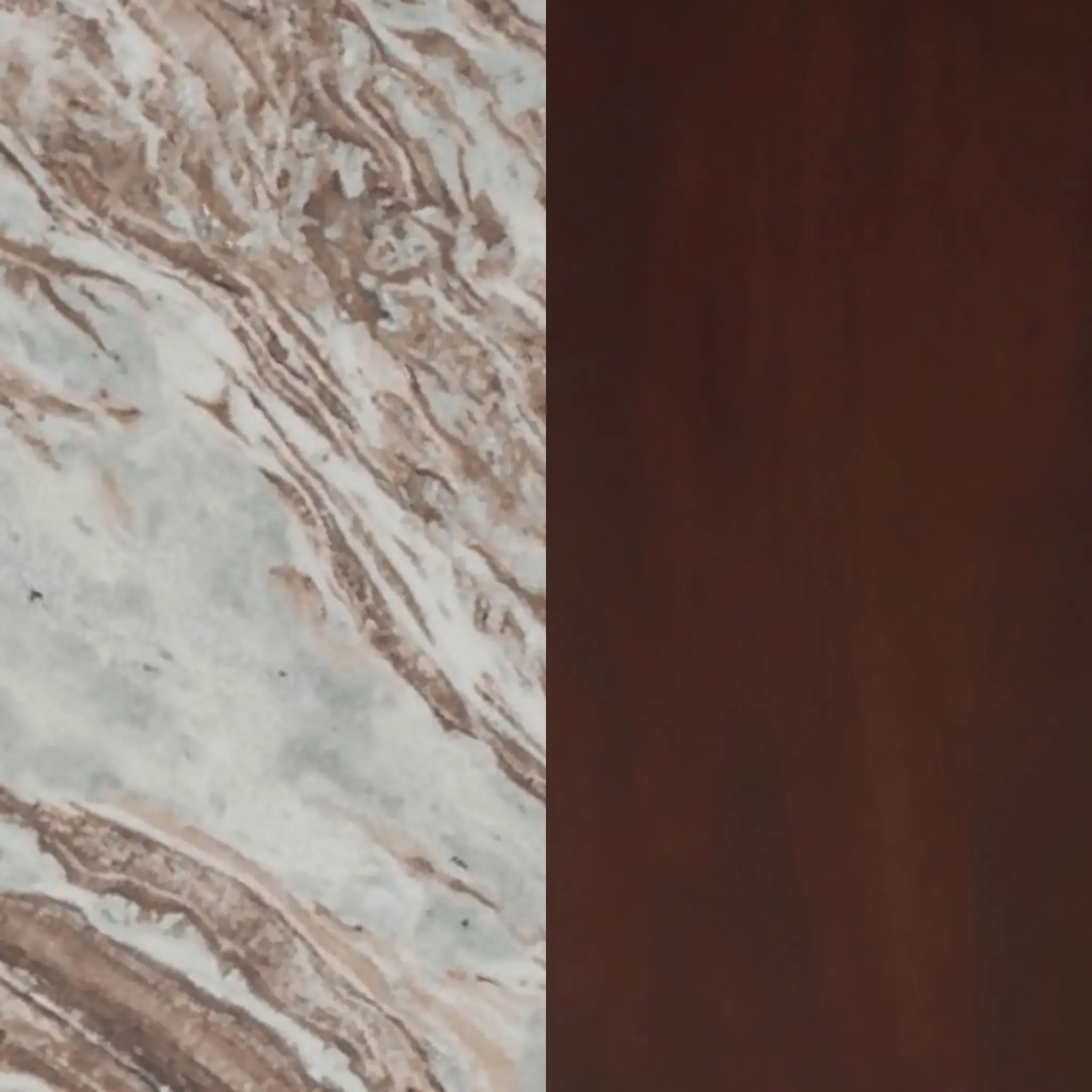 Jenna Round Marble Top Side End Table Brown - Image 7