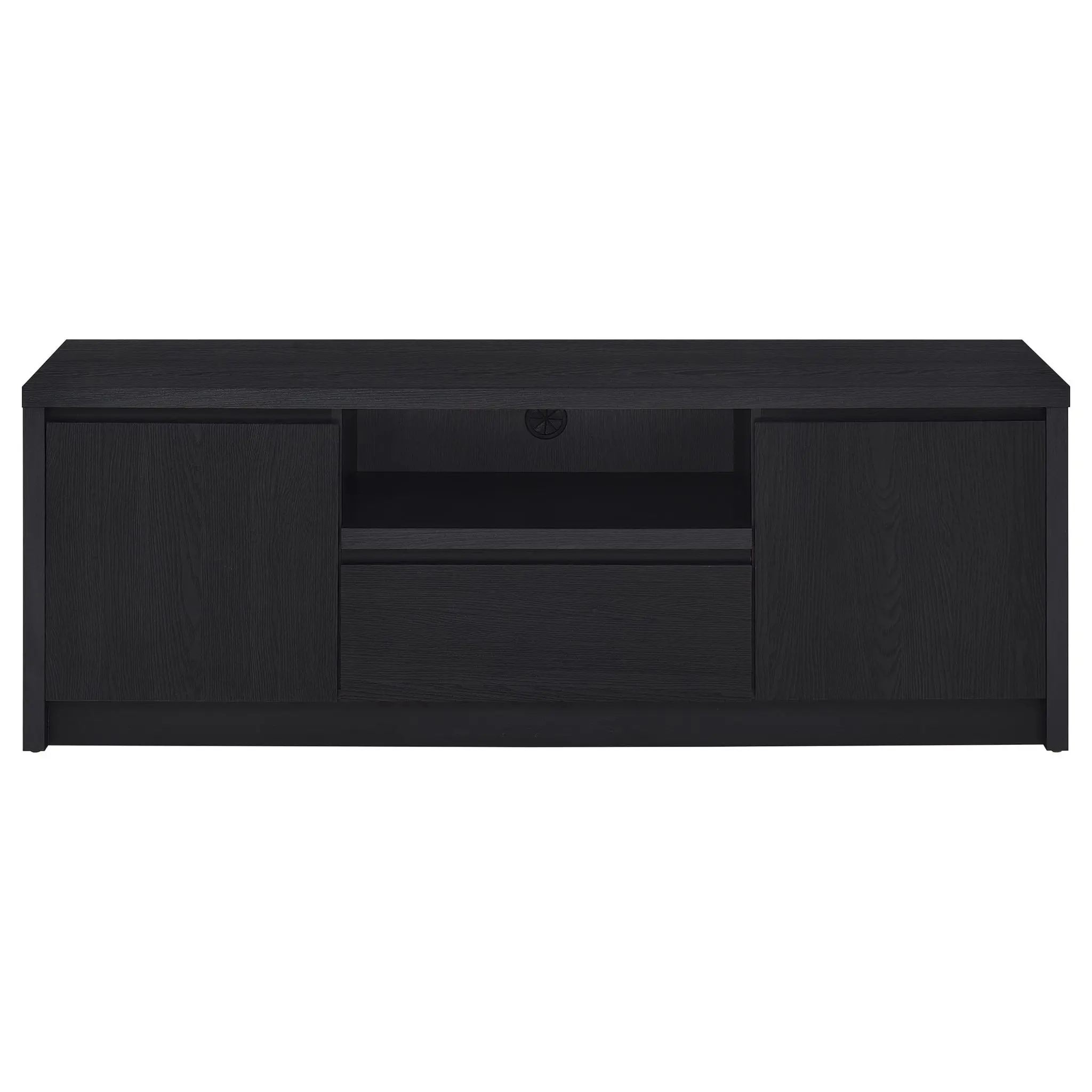 Winfield 60-inch Corner TV Stand Matte Black - Image 4