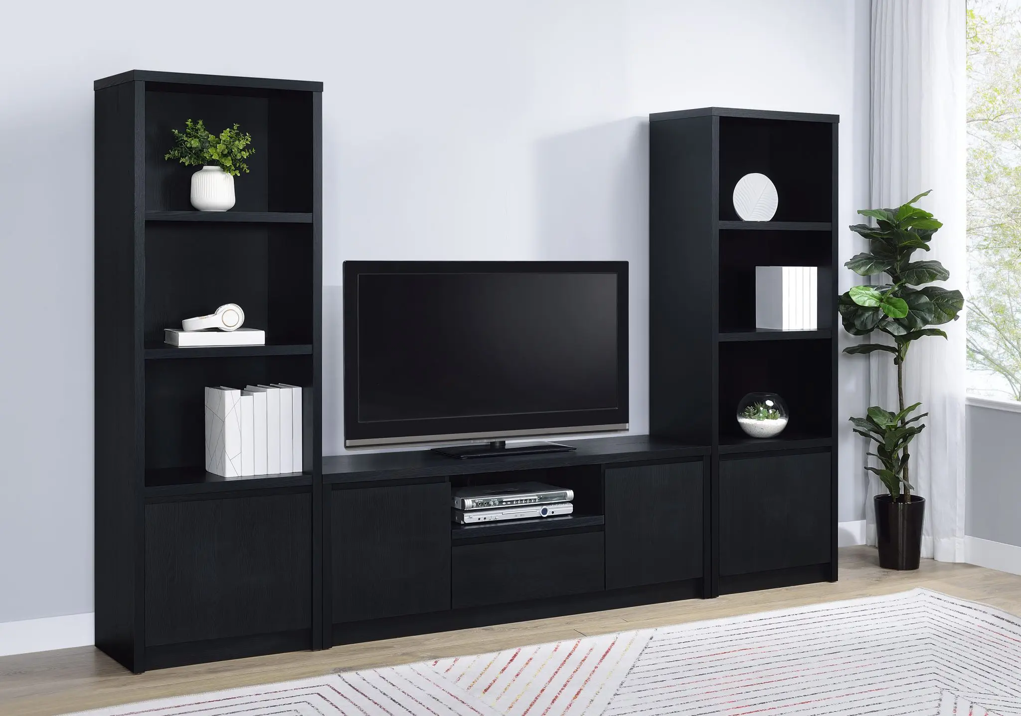 Winfield 60-inch Corner TV Stand Matte Black - Image 12