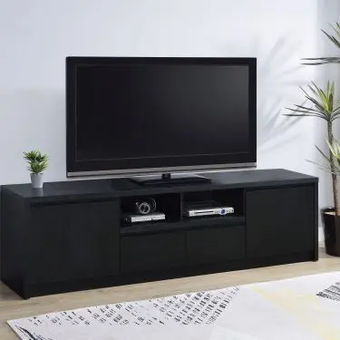 Winfield 78-inch TV Stand Black
