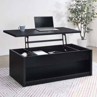 Knapp Lift-Top Coffee and End Table Black