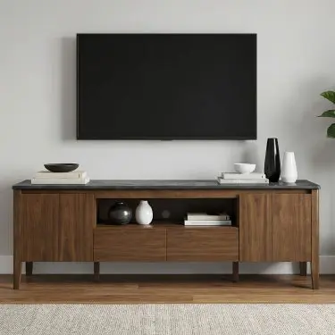 Bradley 63-inch TV Stand with Power Tap