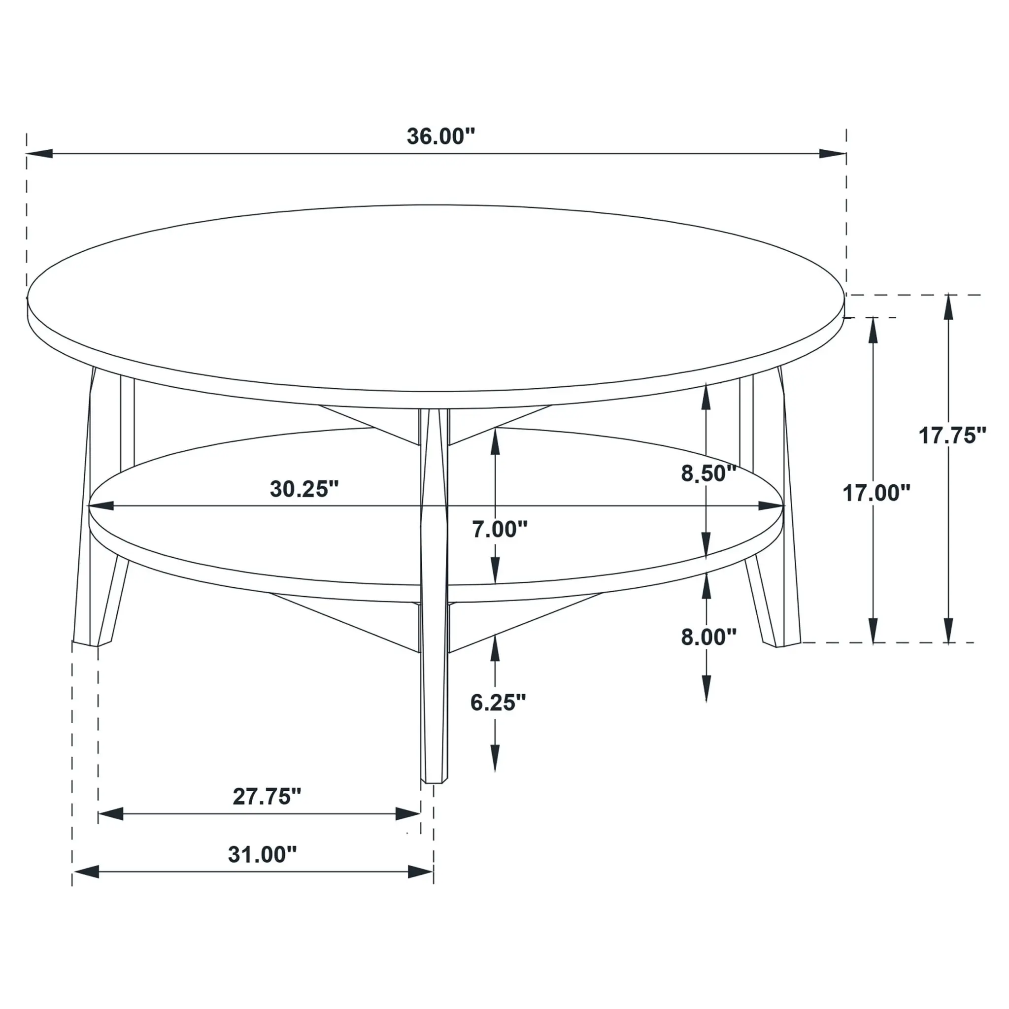 Bradley Round SmartTop Coffee and End Table - Image 9
