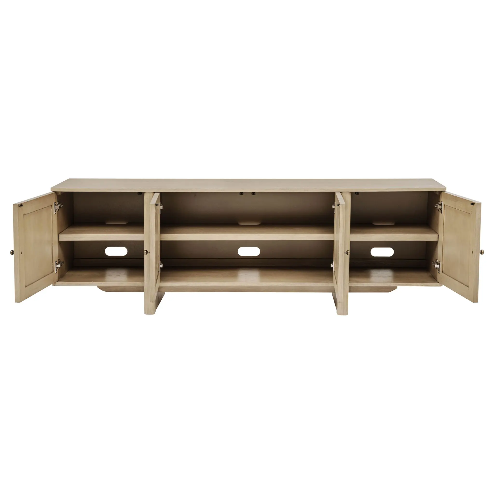 Kailani 79-inch TV Stand Beige Oak - Image 4