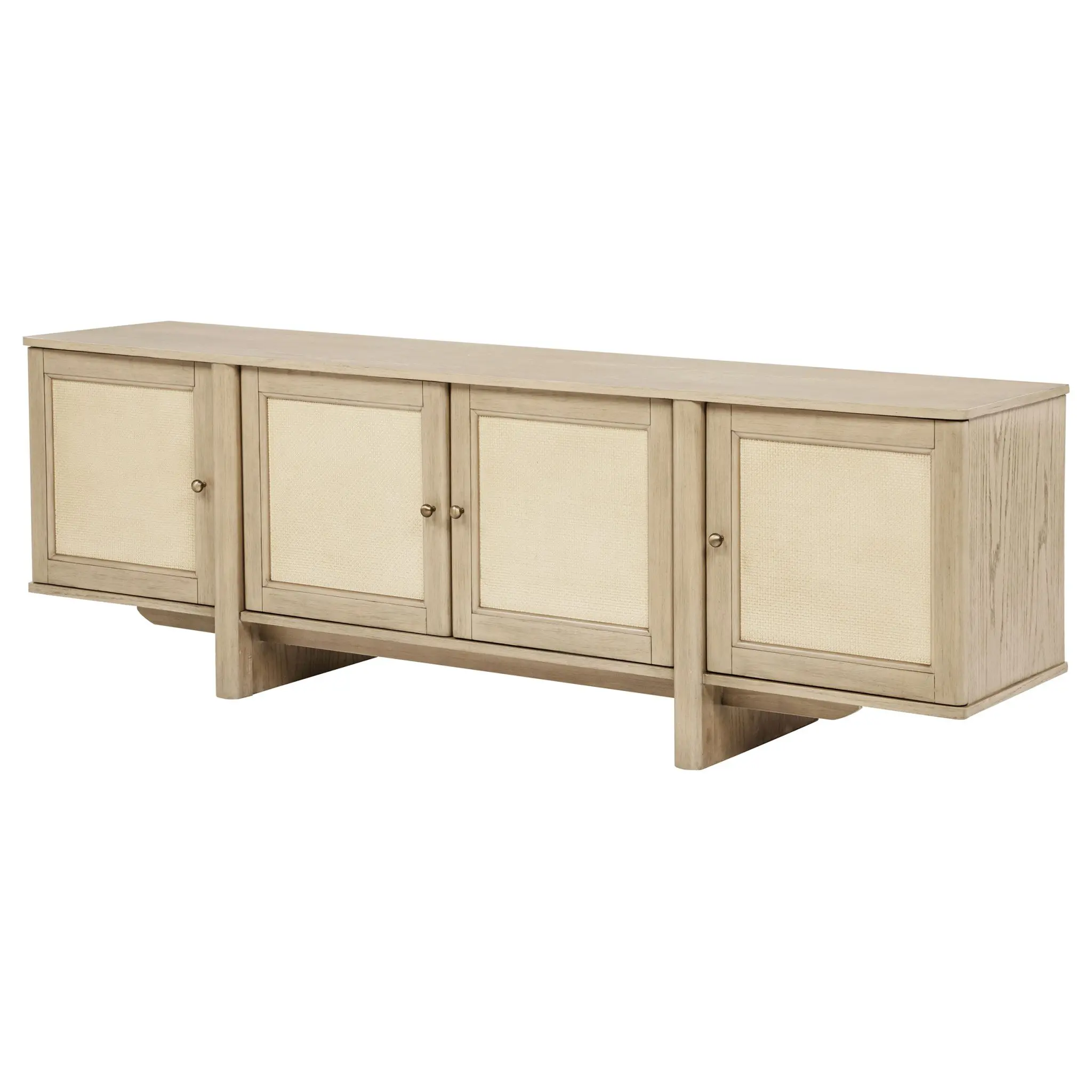Kailani 79-inch TV Stand Beige Oak - Image 5