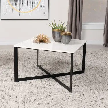 Tobin Square Marble Top Coffee and End Table
