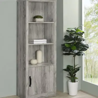 Burke Media Tower Grey Driftwood