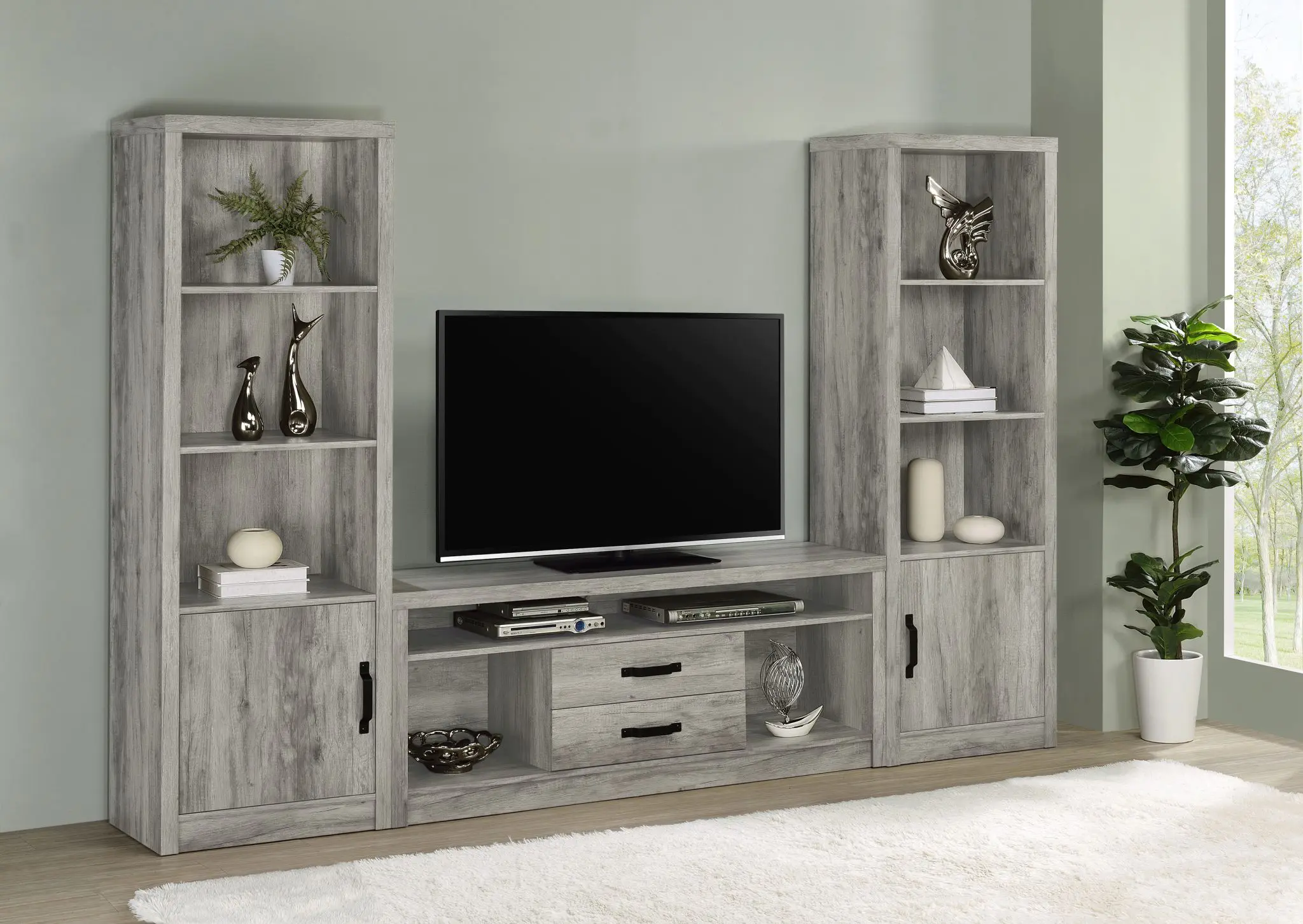 Burke Media Tower Grey Driftwood - Image 12