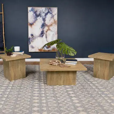 Devar Square Coffee and End Table Set