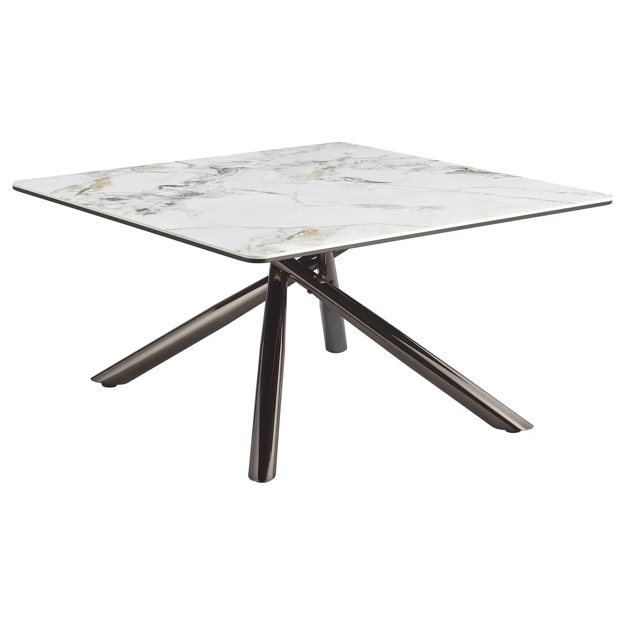 Carvell Square Sintered Stone Top Coffee Table Mirage White - Image 5