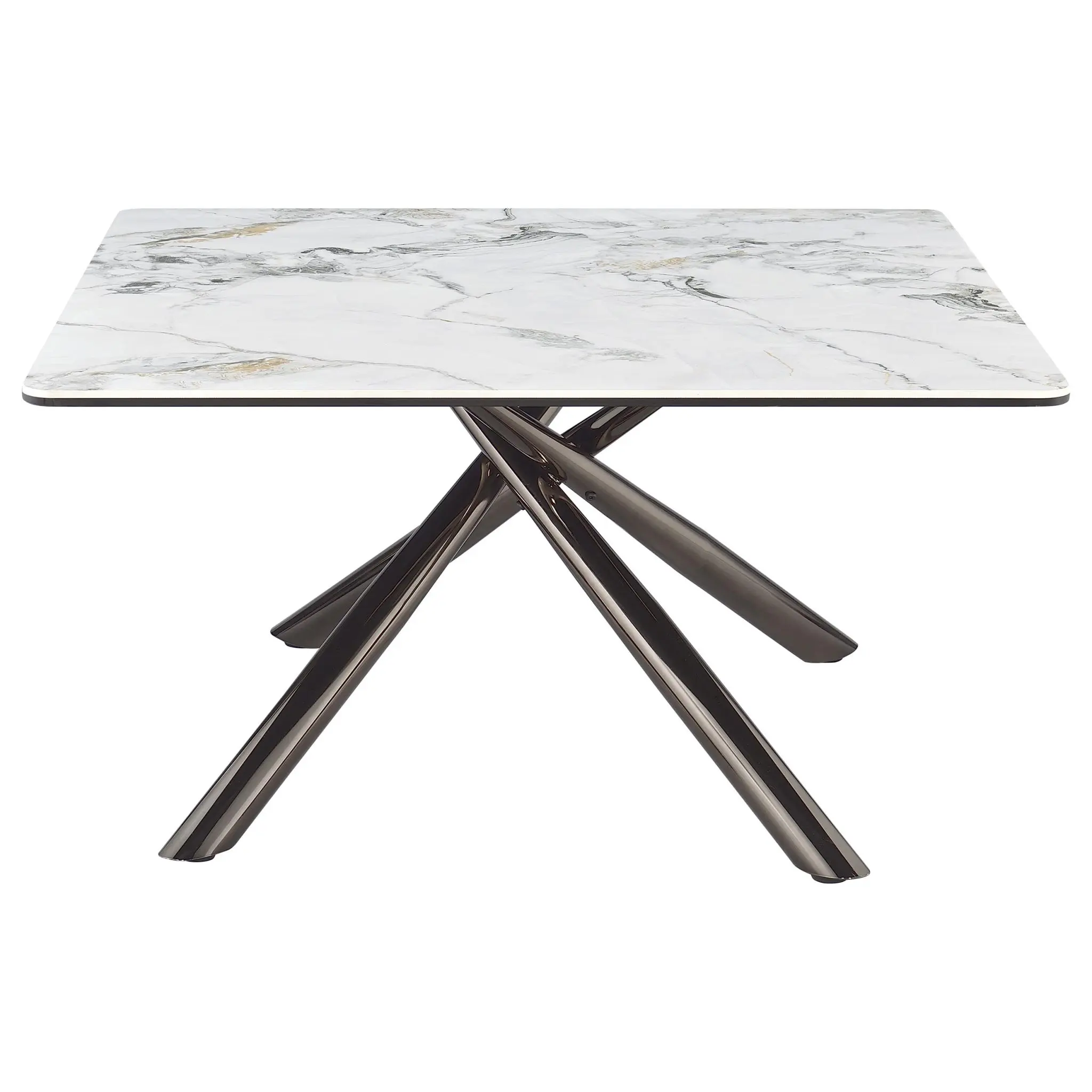 Carvell Square Sintered Stone Top Coffee Table Mirage White - Image 6