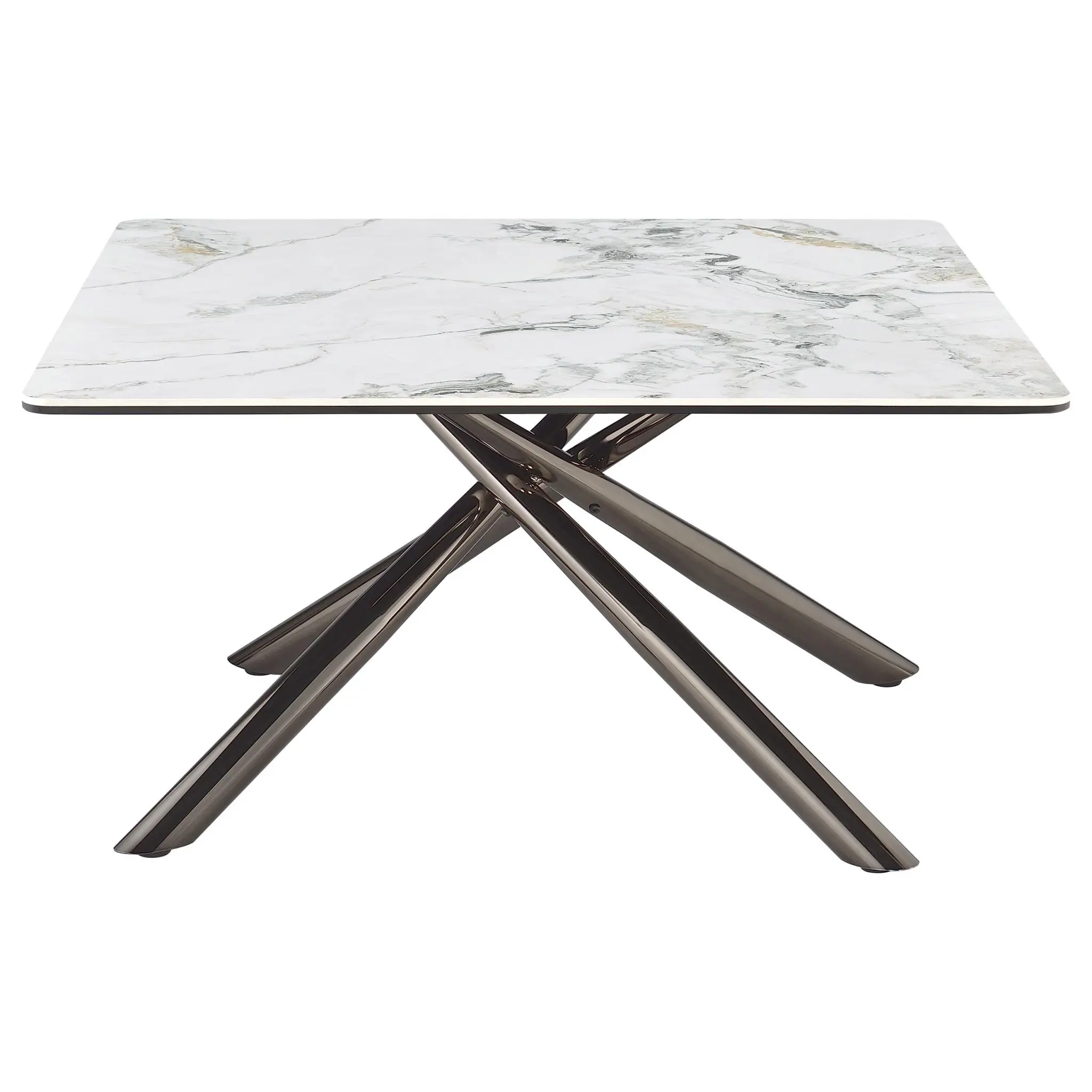 Carvell Square Sintered Stone Top Coffee Table Mirage White - Image 7