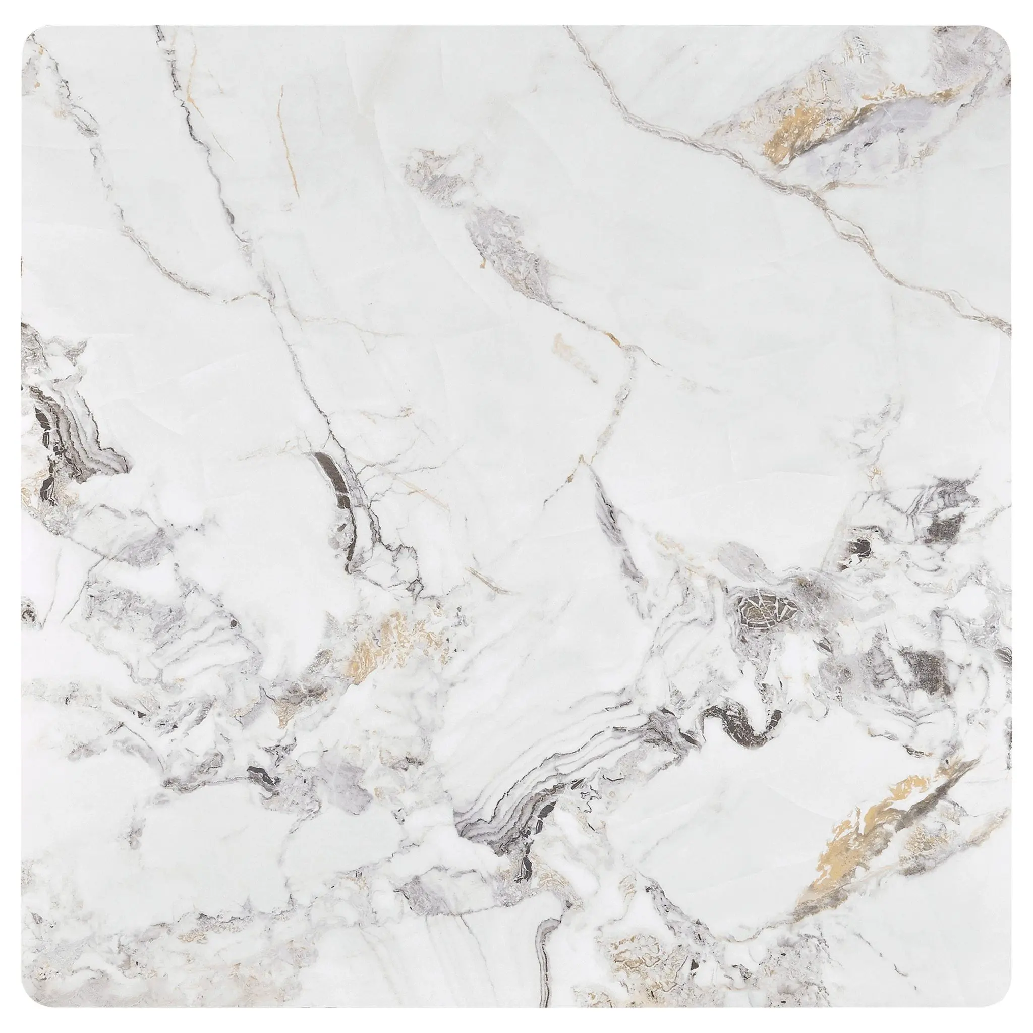 Carvell Square Sintered Stone Top Coffee Table Mirage White - Image 8