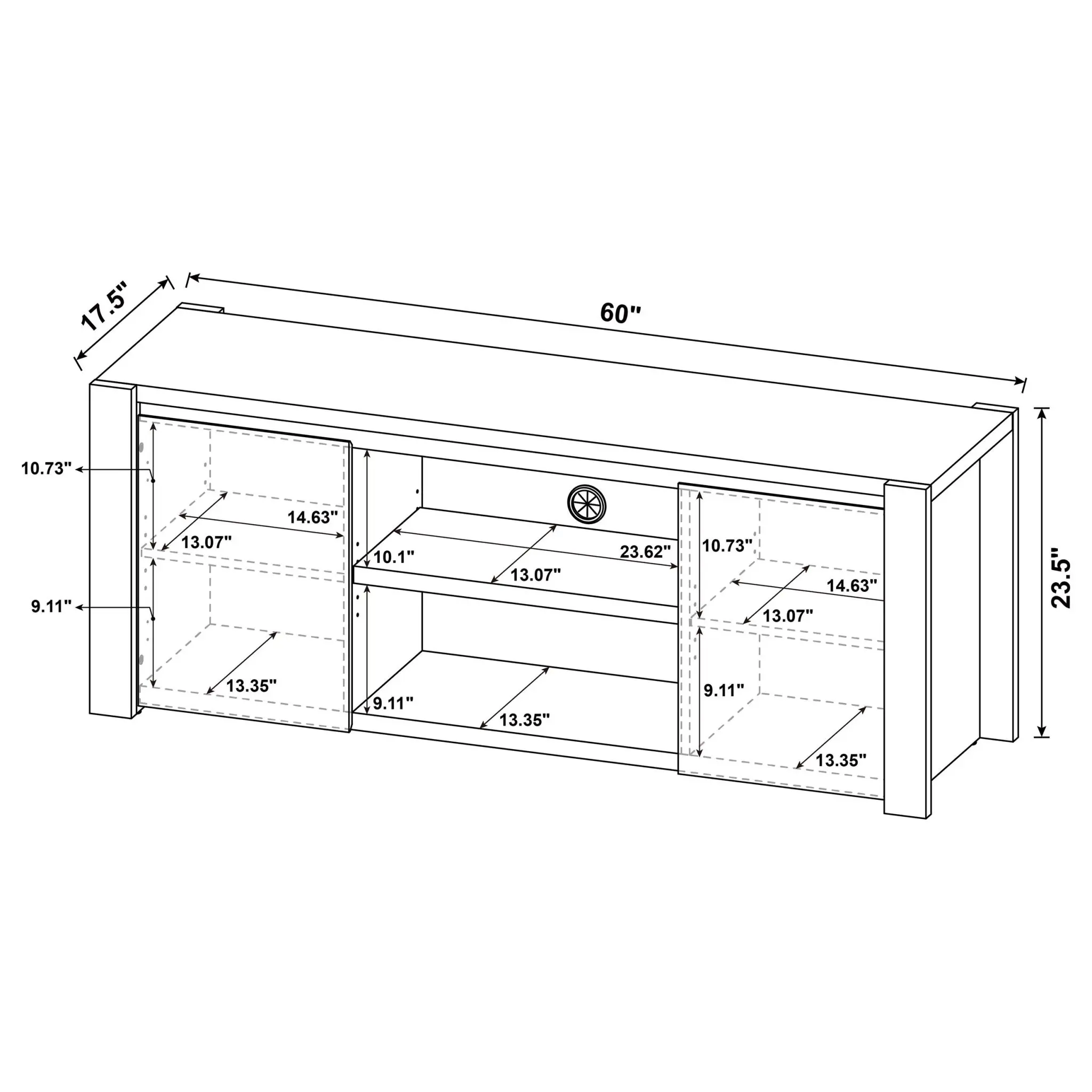 Laurelton 3-Piece Entertainment Center Light Oak - Image 18