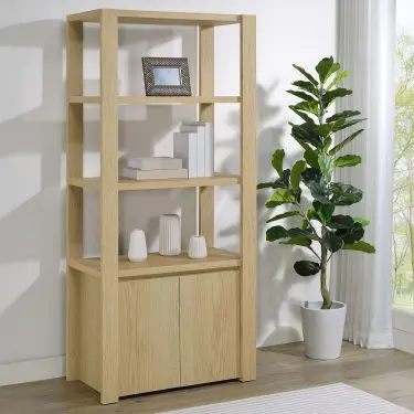 Laurelton Media Tower Light Oak