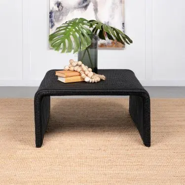Cahya Square Woven Rattan Coffee and End Table