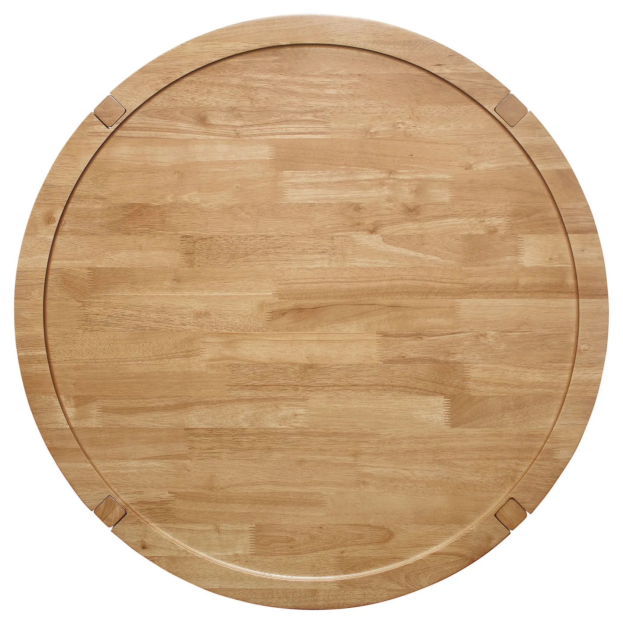Camillo Round Solid Wood Coffee and End Table Maple Brown - Image 7