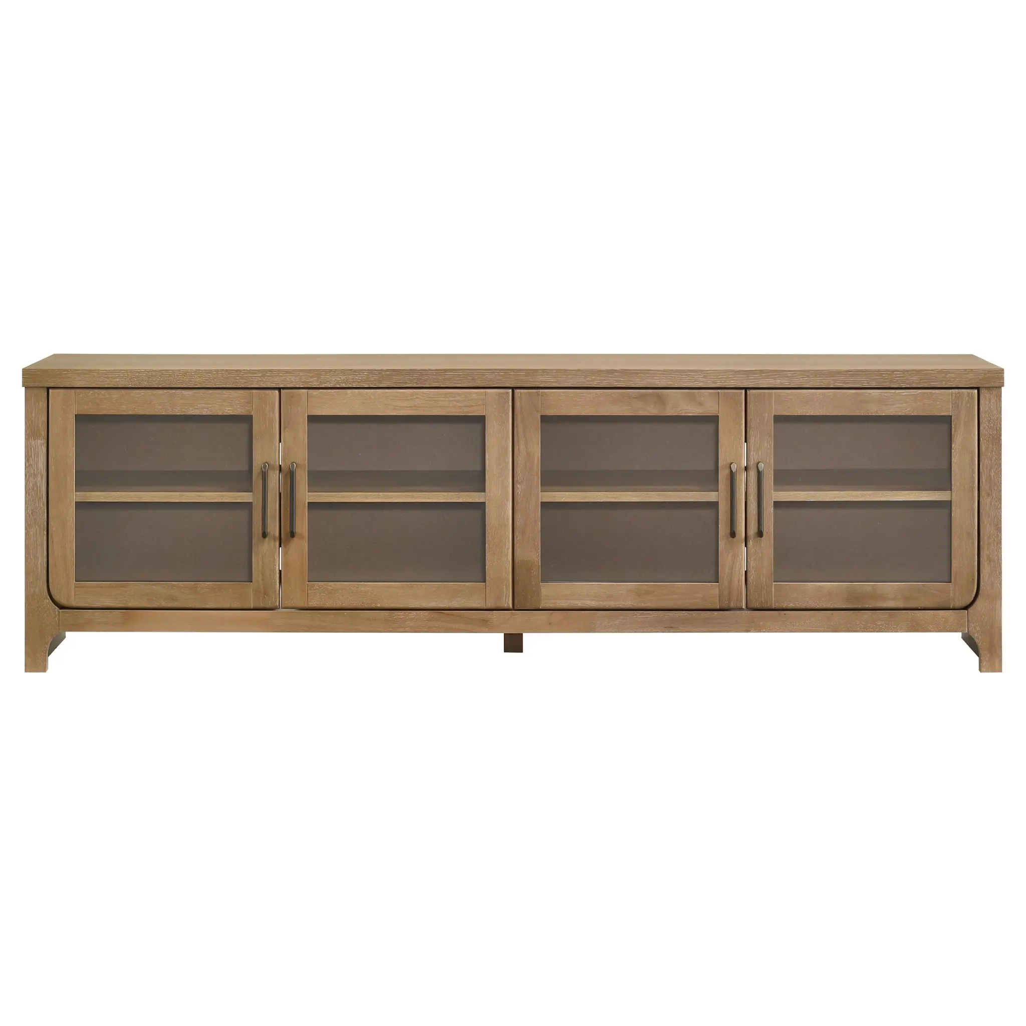 Brenham 79-inch TV Stand Washed Oak - Image 4