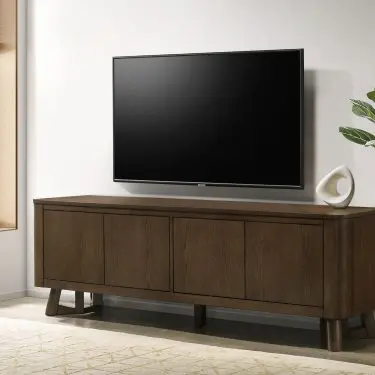 Trotter 71-inch 4-Door TV Stand Brown
