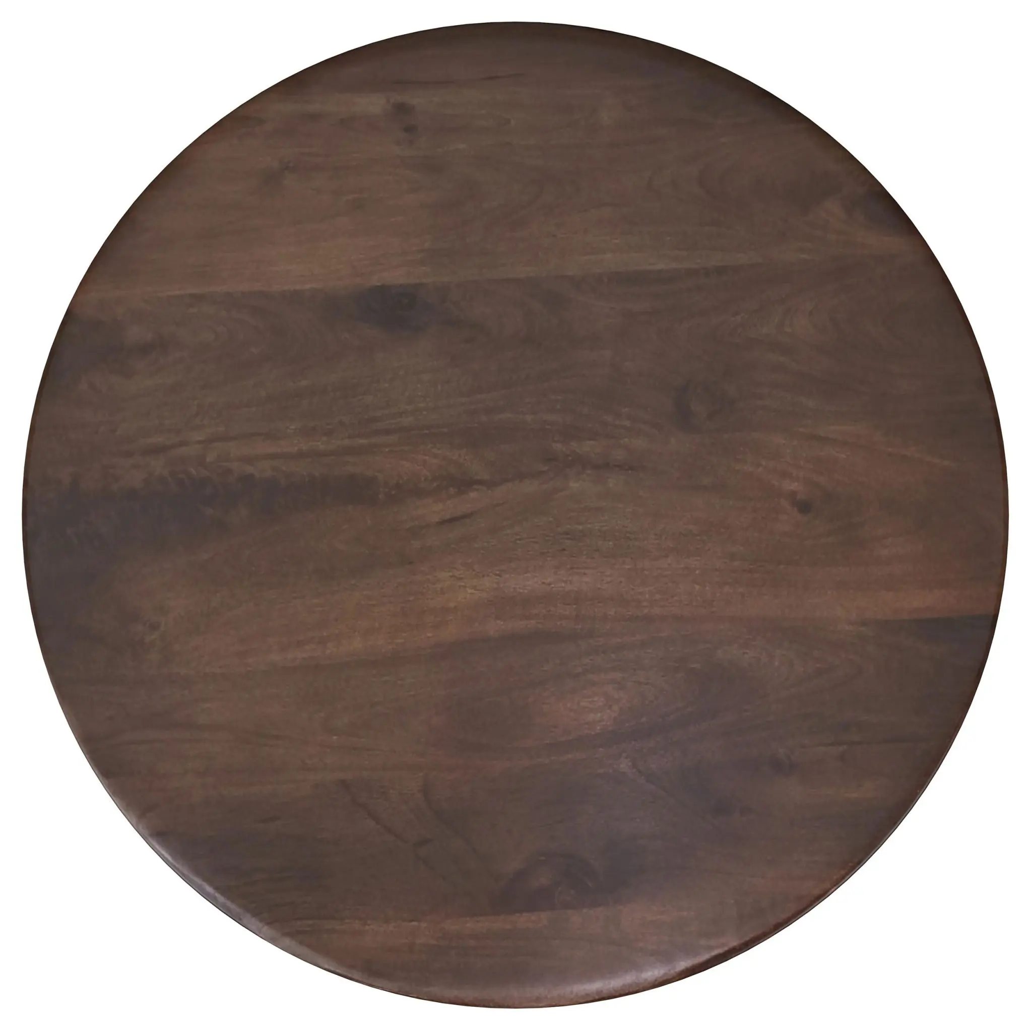 Dale Round Solid Mango Wood Coffee and End Table Brown - Image 4