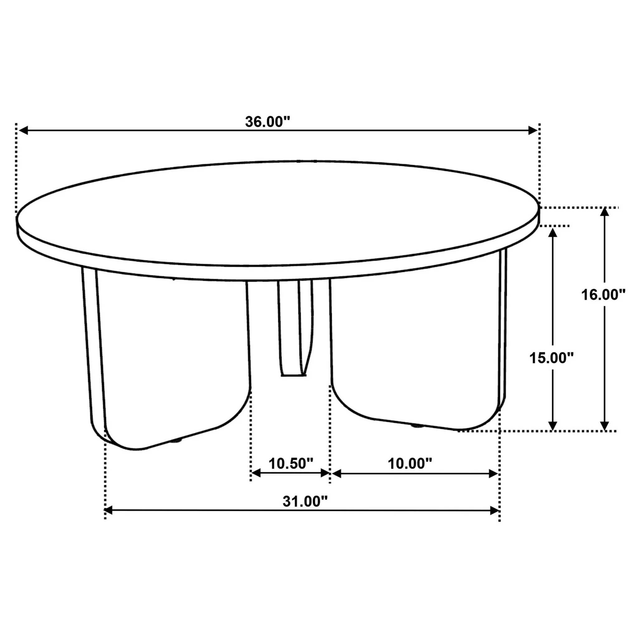 Dale Round Solid Mango Wood Coffee and End Table Brown - Image 5