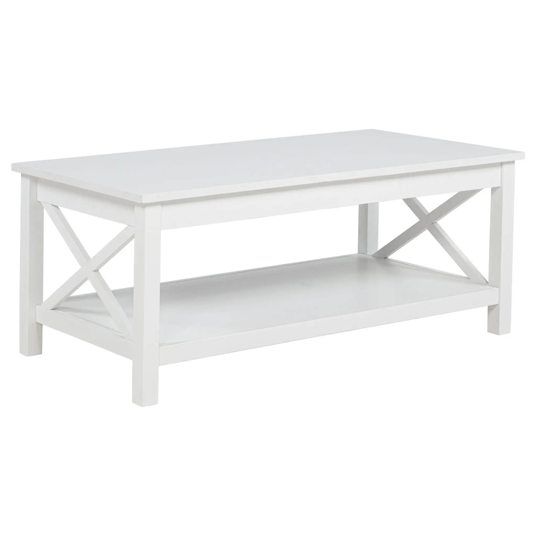 Skyview Lift-Top Coffee and End Table White - Image 3