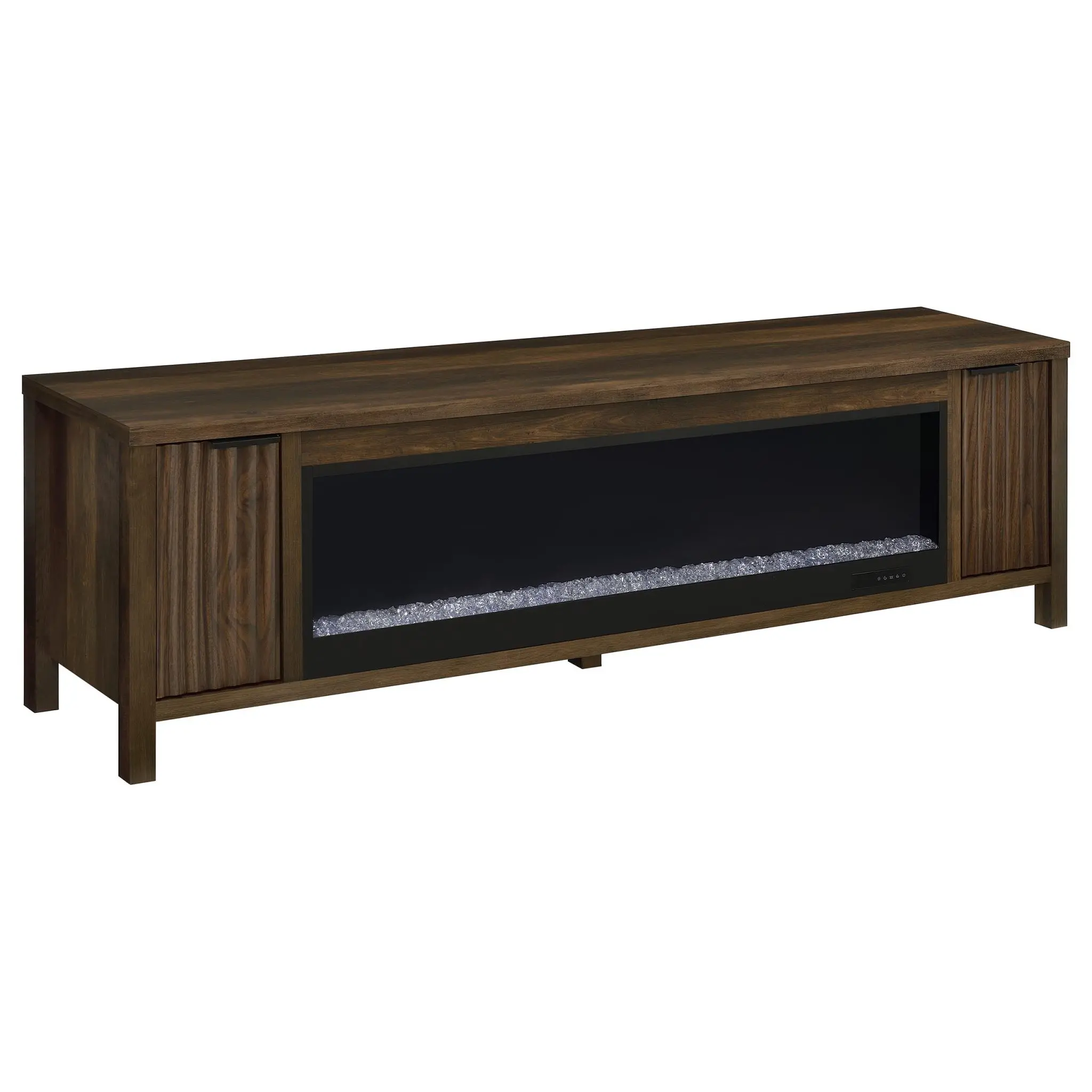 Carey 79-inch Fireplace TV Stand Dark Pine - Image 2