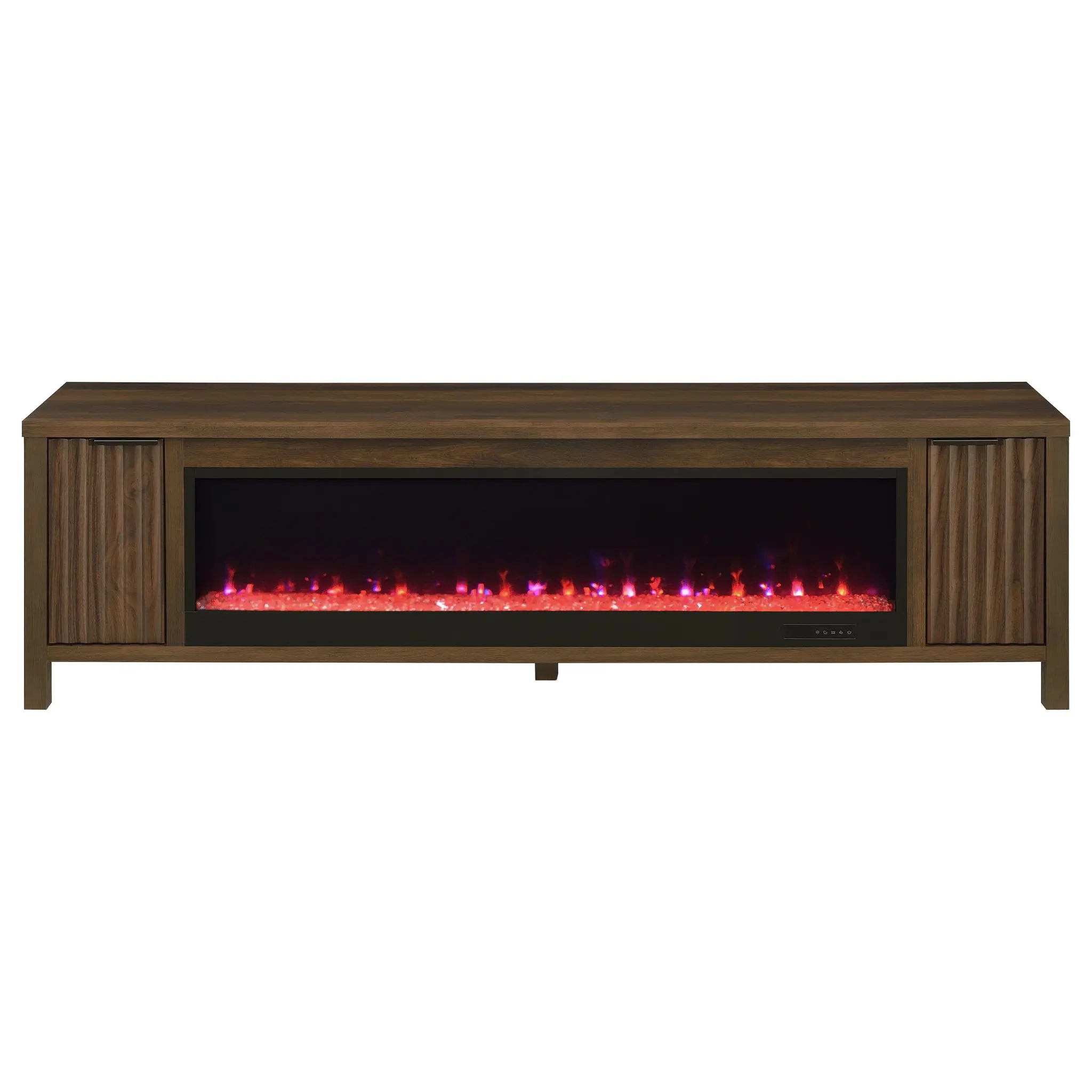 Carey 79-inch Fireplace TV Stand Dark Pine - Image 5