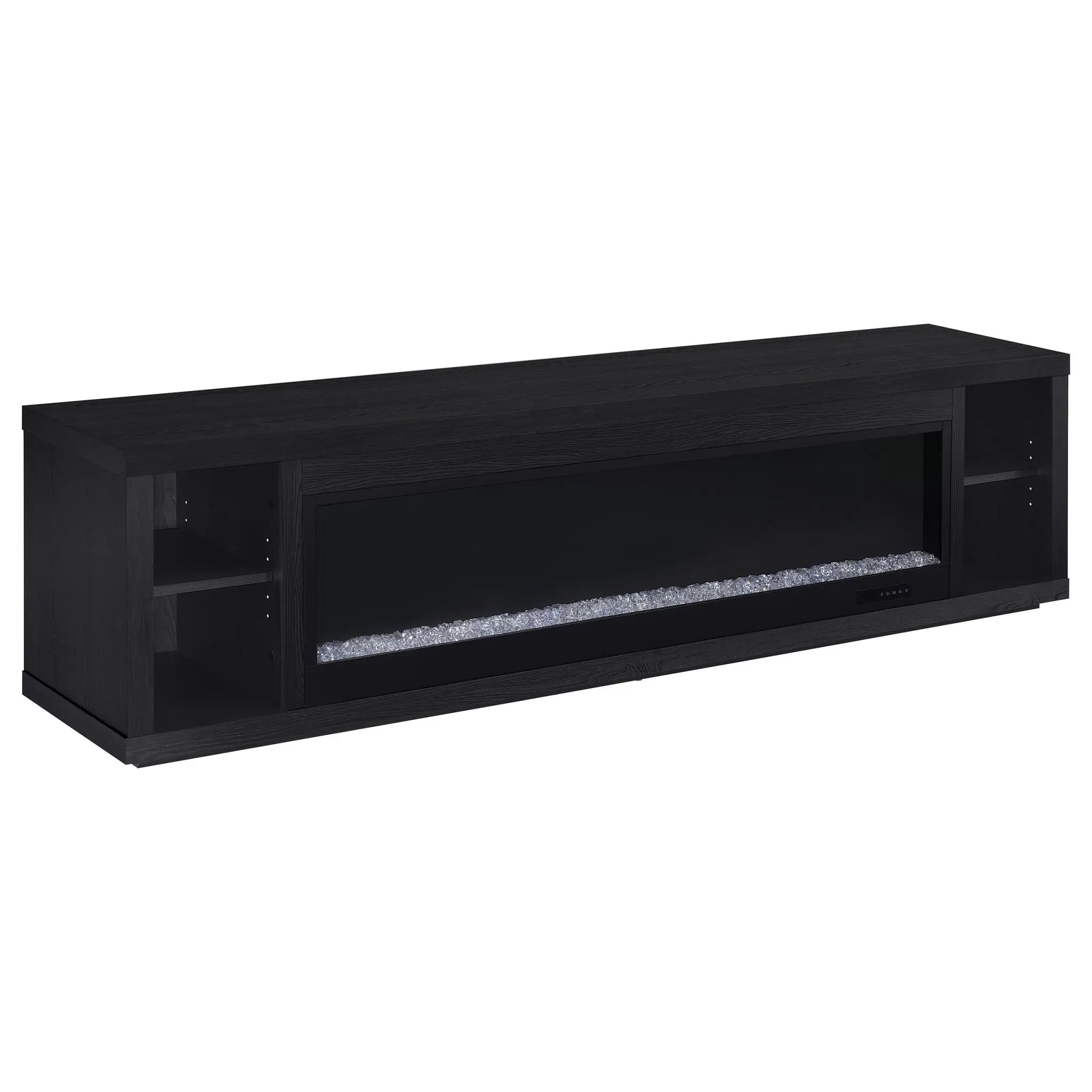 Deiter 79-inch Fireplace TV Stand Black - Image 2