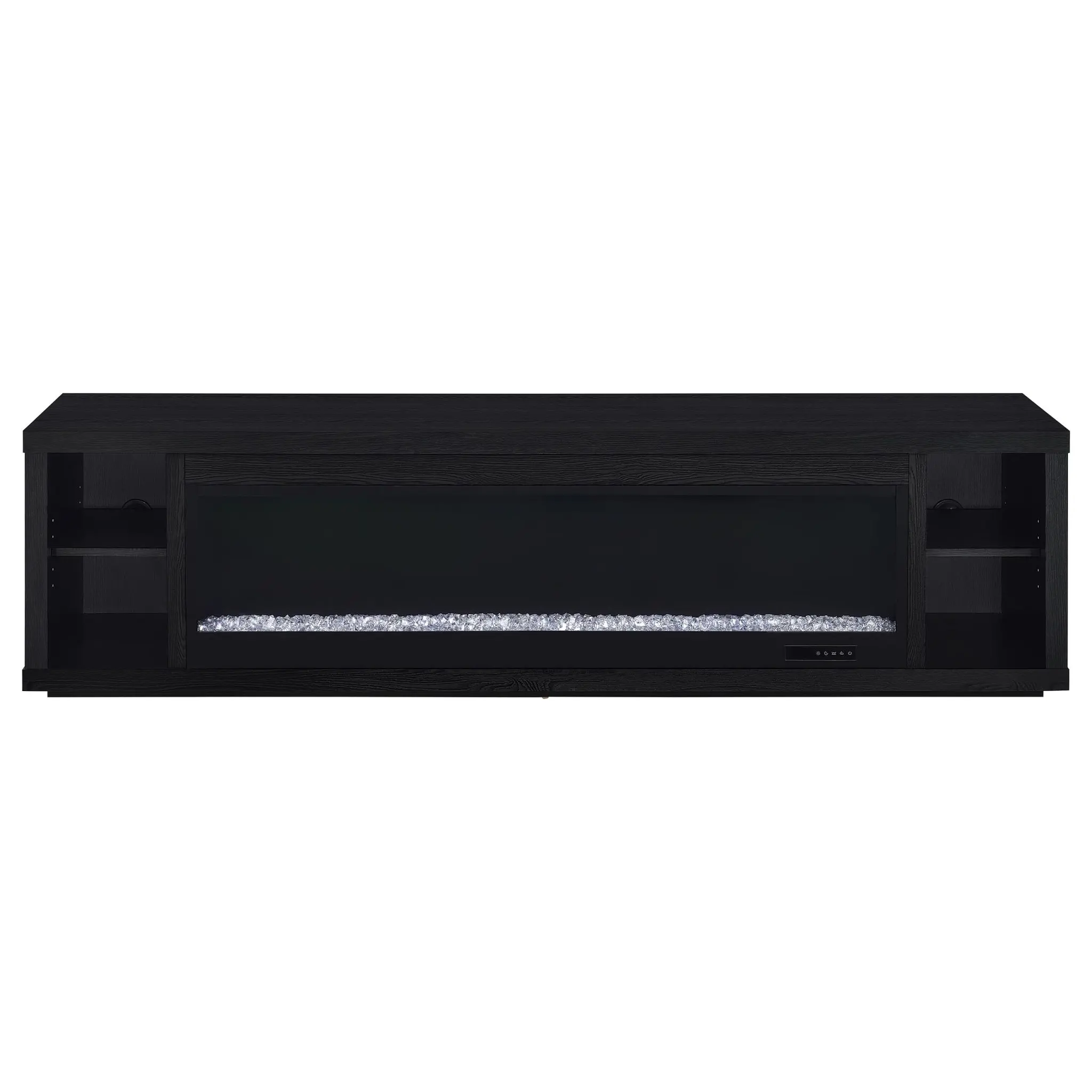 Deiter 79-inch Fireplace TV Stand Black - Image 3