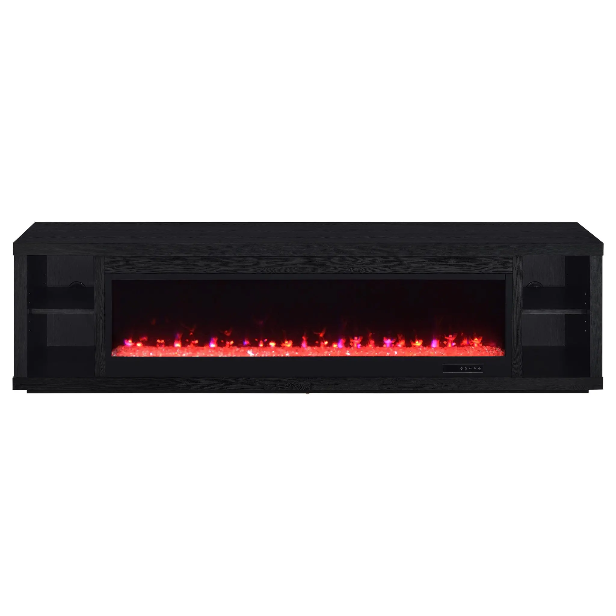 Deiter 79-inch Fireplace TV Stand Black - Image 4