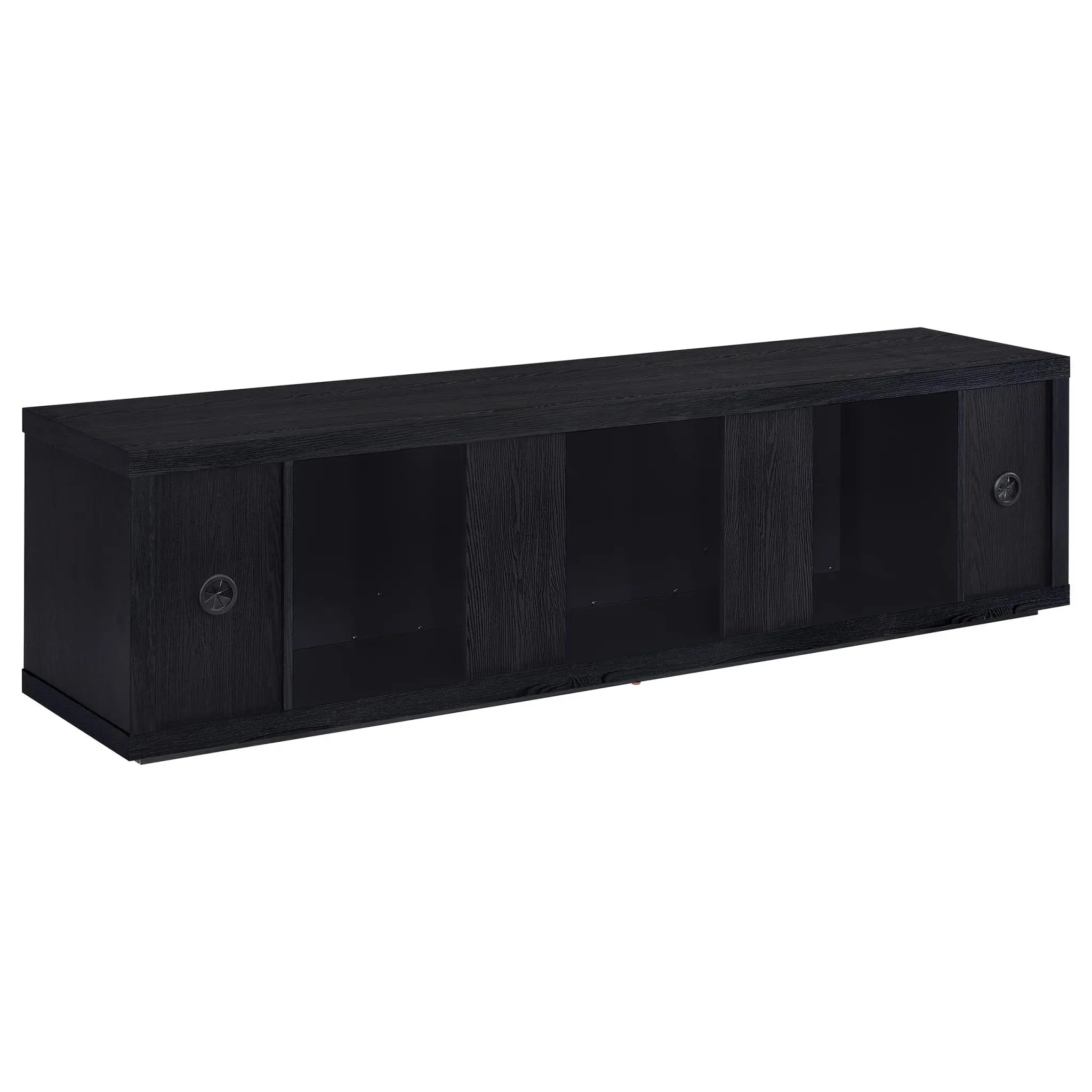 Deiter 79-inch Fireplace TV Stand Black - Image 6