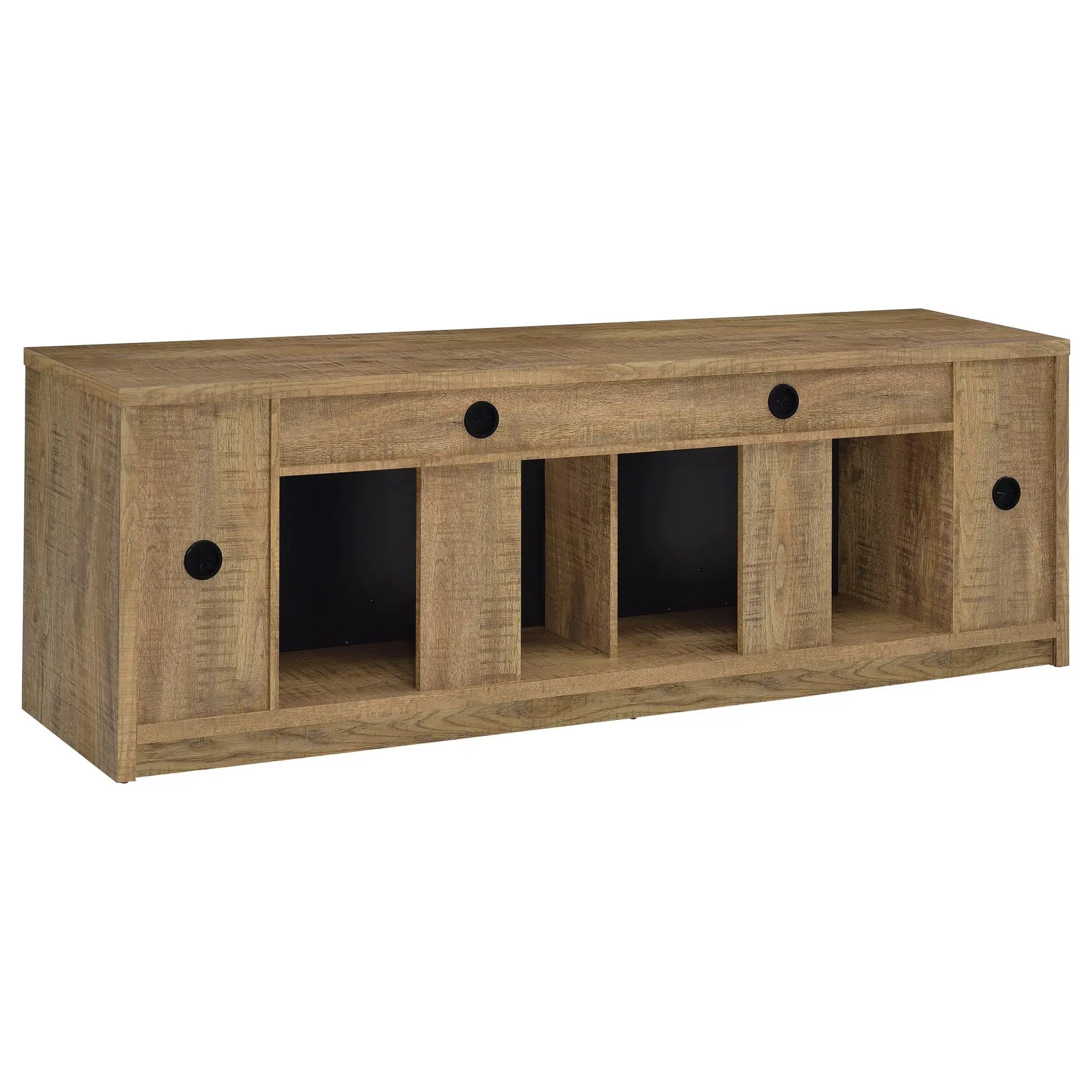 Eddy 79-inch Fireplace TV Stand Black Oak - Image 7