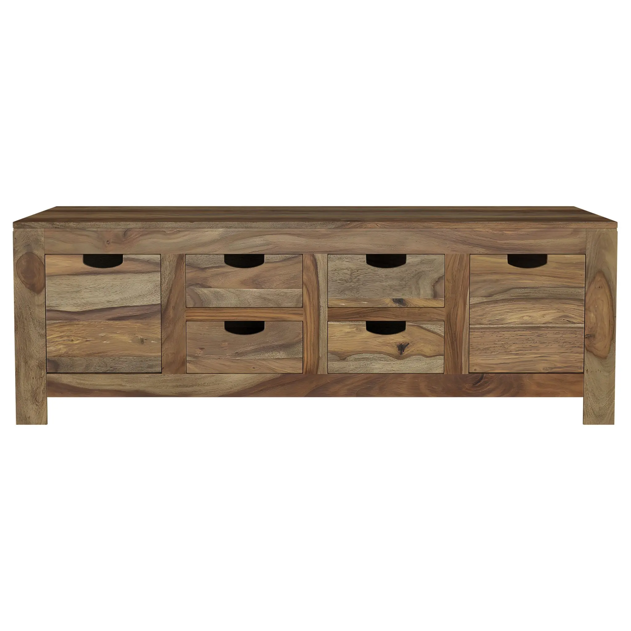 Esther Solid Wood Coffee and End Table Natural Sheesham - Image 3