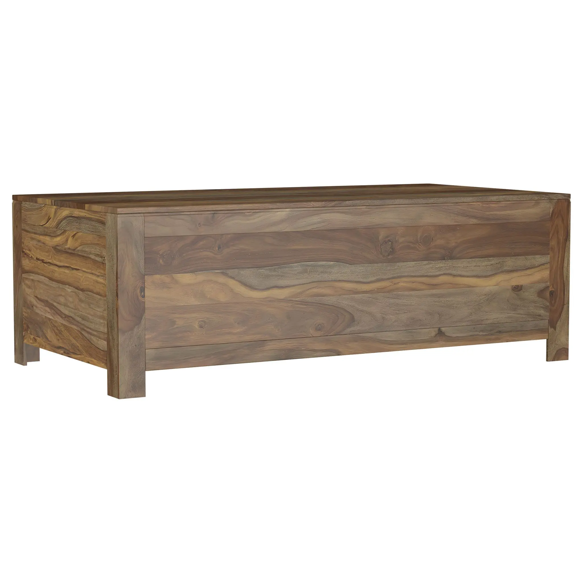 Esther Solid Wood Coffee and End Table Natural Sheesham - Image 6