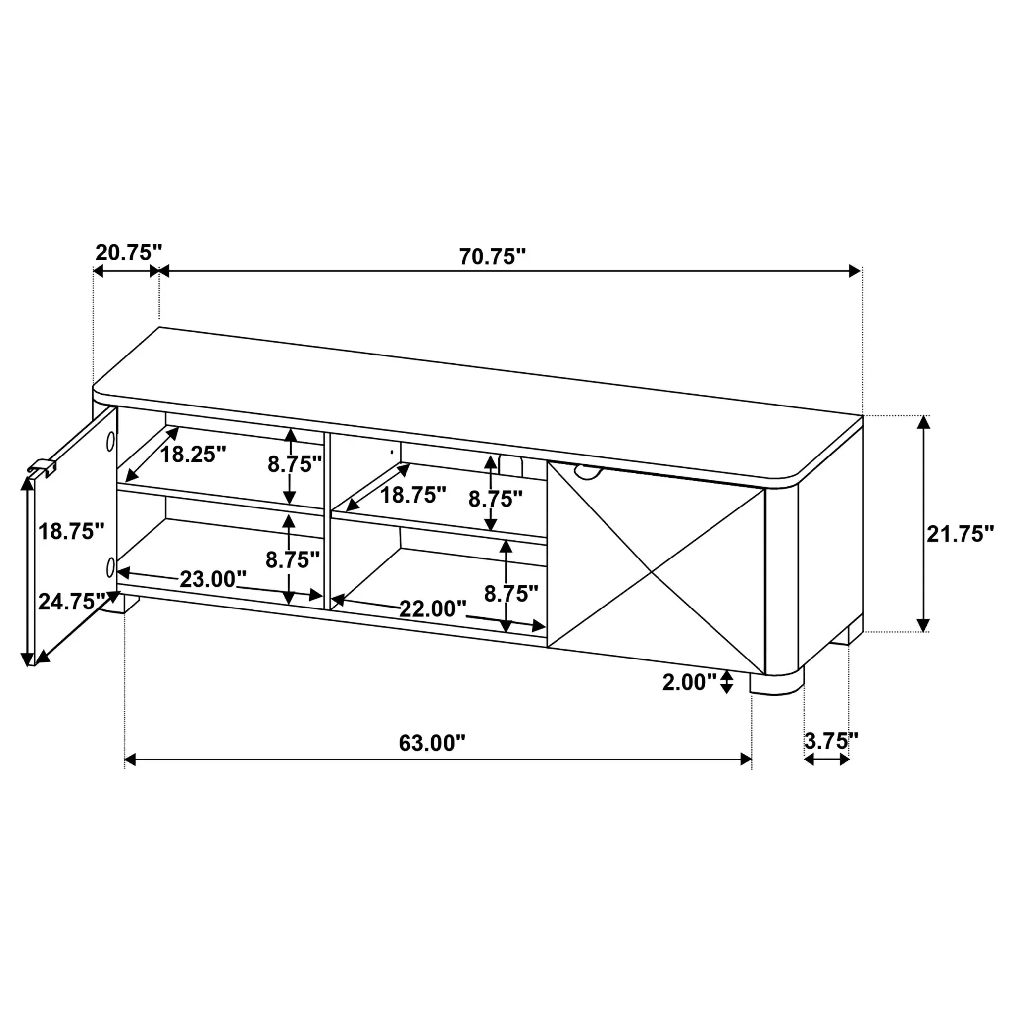 Marcelo 71-inch TV Stand - Image 14