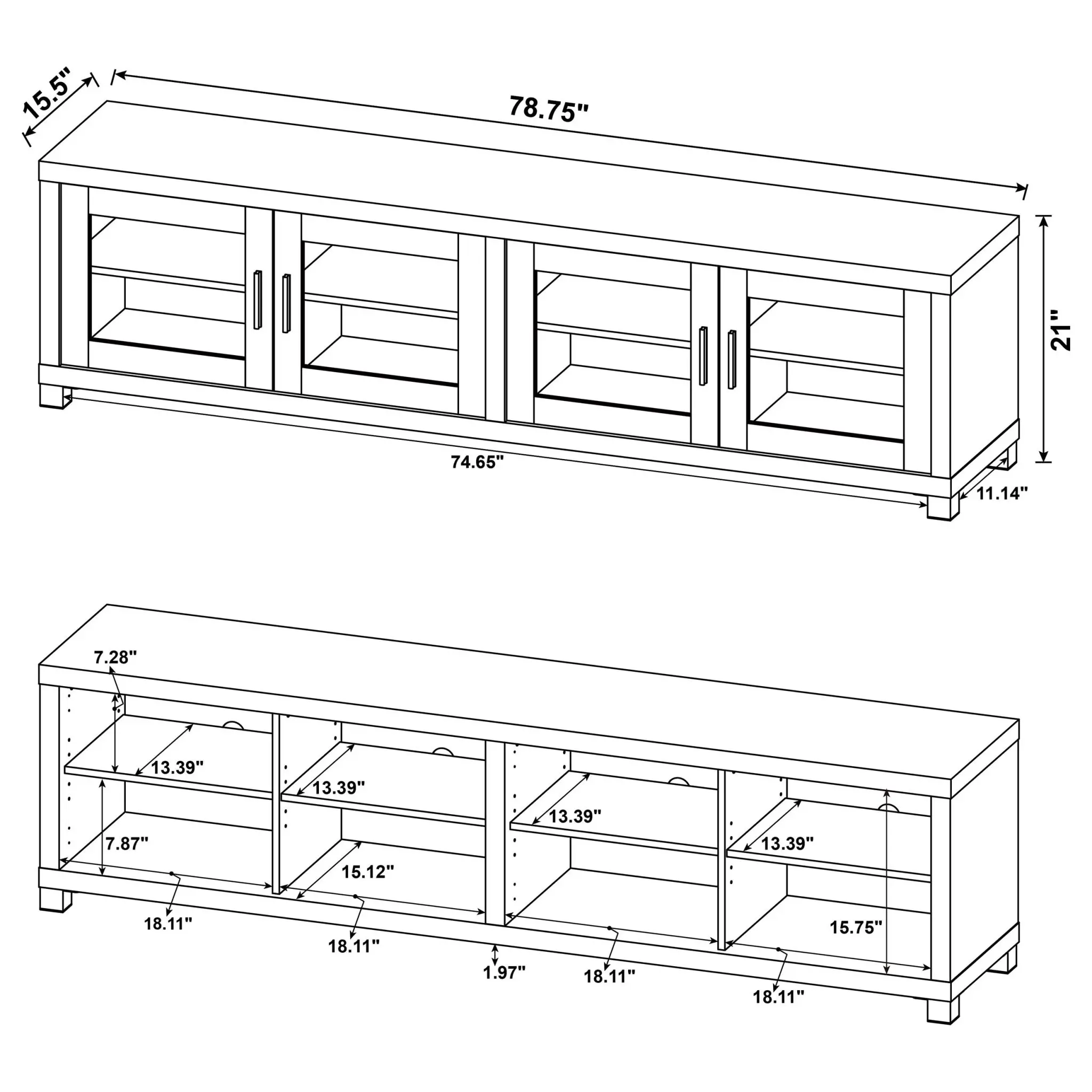 Sachin 3-Piece Entertainment Center - Image 20