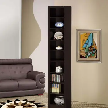 Eliam 71-inch 8-Shelf Bookcase Cappuccino