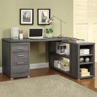 Yvette 60-inch L-Shape Computer Desk