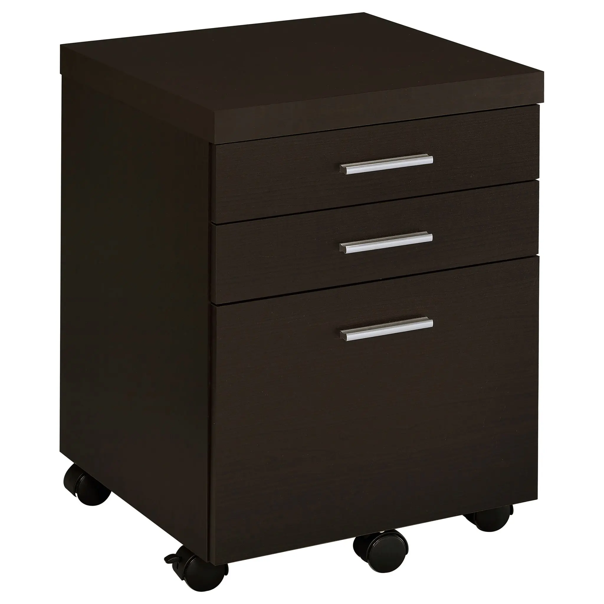 Skylar L-Shape Desk Set with Mobile File Cabinet Cappuccino - Image 8