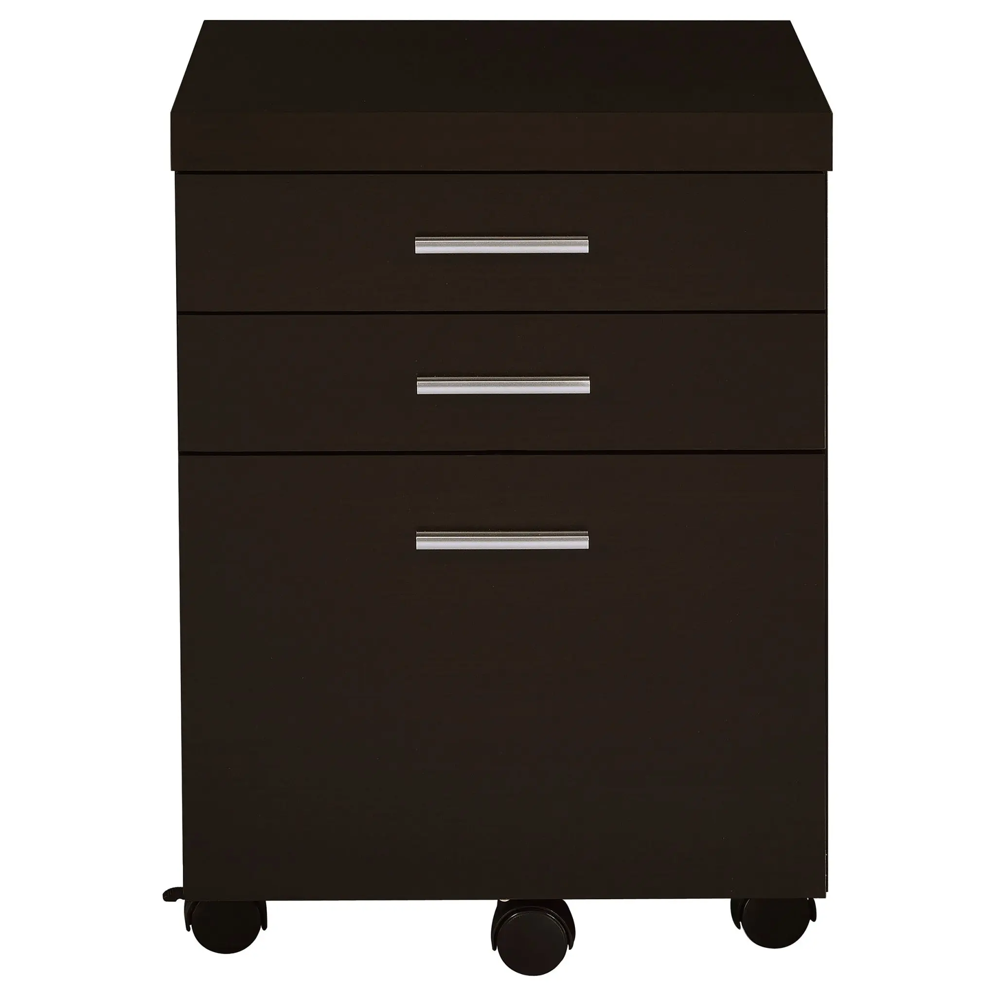 Skylar L-Shape Desk Set with Mobile File Cabinet Cappuccino - Image 9