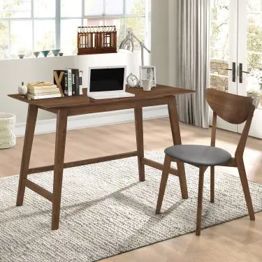 Karri 2-Piece Desk and Chair Set Walnut